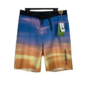 Quiksilver Boardshorts Youth Size 28 Multicolor Swim Trunks Polyester Swimwear‎
